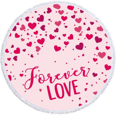 China New Design Amazon Hot Sale QUICK DRY Microfiber Digital Printed Round Beach Towel for sale