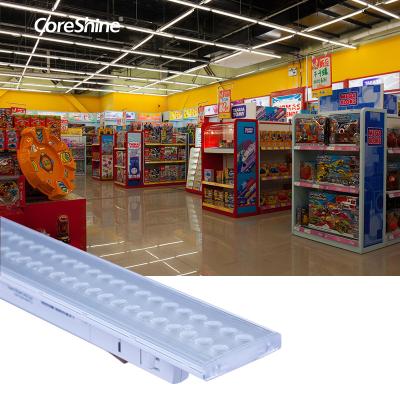 China Hot Selling Led Supermarket Panel Track Shop Light Combine With Spot Lights for sale