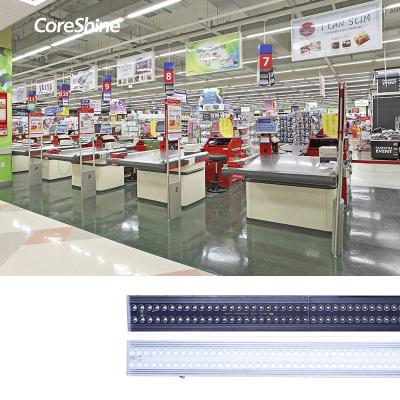 China Supermarket CoreShine Led Commercial Linear Pendant Lights Fixtures Track Lighting System for sale