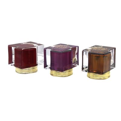 China Non spill wholesale luxury square surlyn perfume cap clear transparent capsules for sale