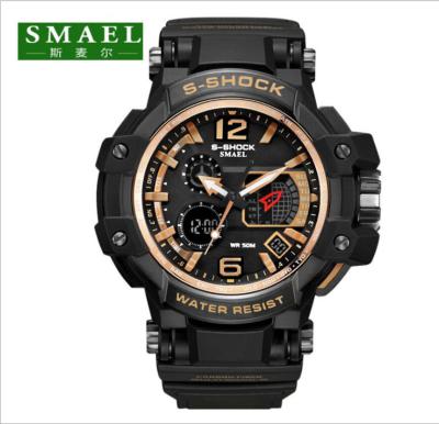 China Multifunction Day / Date Mens Watches SMAEL Sports Swimming LED Electronic Watches for sale