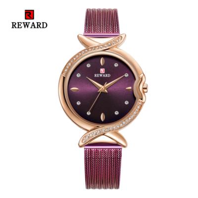 China REWARD RD63075L Waterproof Ladies Watch Quartz Waterproof Fashion Casual Women's Watch With Steel Band for sale