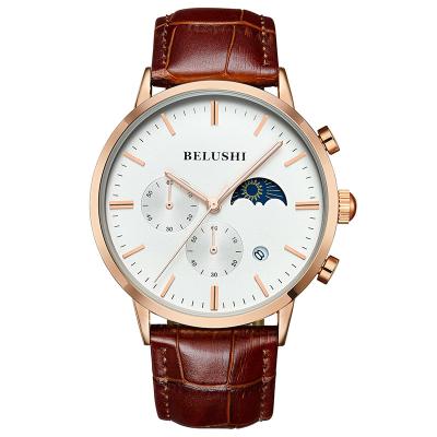 China Full Calendar BELUSHI 526 Multifunctional Classic Quartz Watch Sports Watches For Men Waterproof Wristwatch Luxury for sale