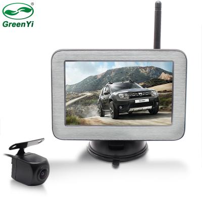 China GreenYi Waterproof 5 Inch Wireless Night Vision Car Camera Reversing AHD 1080P HD Monitor 170 Degree With Starlight Bracket for sale