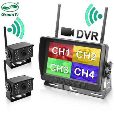 China GreenYi AHD 7 Inch DVR Monitor 720P High Definition Wireless Reverse Night Vision Waterproof Recorder Wifi Backup Camera For Bus Car Truck en venta