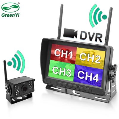 China GreenYi AHD 7 Inch DVR Waterproof Wireless Monitor With 720P High Definition Night Vision Reverse Recorder Wifi Backup Camera Set en venta