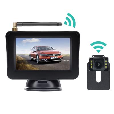 China GreenYi Waterproof 4.3 Inch Car Wireless Monitor Reverse Rear View Camera Driving Kit With Digital Signal Stable Auto Parking en venta