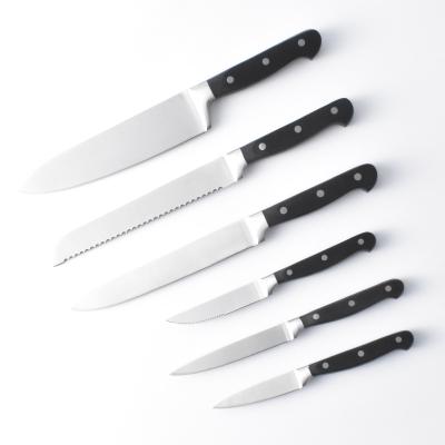 China OEM Stainless Steel Knife 6 Sets Premium Hot Selling Multifunctional Kitchen Knife for sale