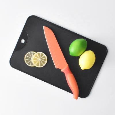 China Durable Black Color PP Plastic Kitchen Cutting Board Easy To Clean for sale