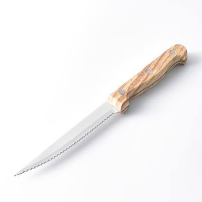 China Viable New Design Modern Style Stainless Steel Wooden Steak Knives Set for sale