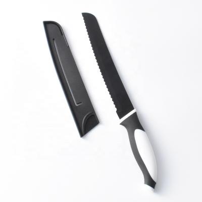 China Hot Selling Viable Stainless Steel Kitchen Knife 8 Inch Serrated Bread Knife With OEM Service for sale