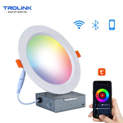 China Modern High Quality RGB WiFi Control RGB LED Downlight Light Rated Smart Downlight for sale