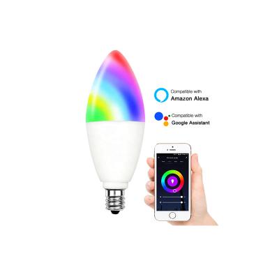 China Modern Tuya LED Light Lamp 4W Home Decoration Light WiFi Smart RGB Smart Bulb for sale