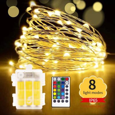 China LANDSCAPE Fairy Copper Wire RGB LED String Light Waterproof Garden Decorative Light Strings for Party, Festival for sale