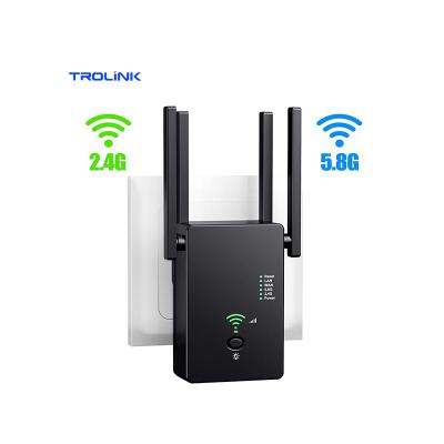 China 2.4G+5.8G WiFi Repeater 1200M WiFi Repeater 802.11b/g/n/ac Indoor Dual Band Repeater for sale