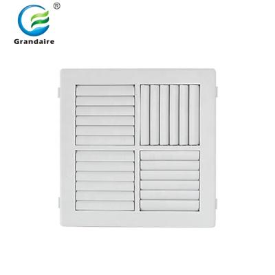 China HVAC Modern ABS Square Ceiling Canopy Vent Adjustable Plastic Rotating Air Outlet Grille MDO for sale