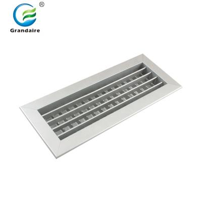 China Dual Sidewall Adjustable Ventilation Blades Travel Aluminum Return Supply Air Grille For HVAC for sale