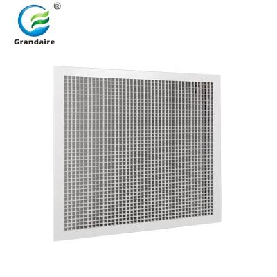 China HVAC Modern Aluminum Ceiling Eggcrate Fixed Core Air Supply Return Grille For Air Conditioning for sale