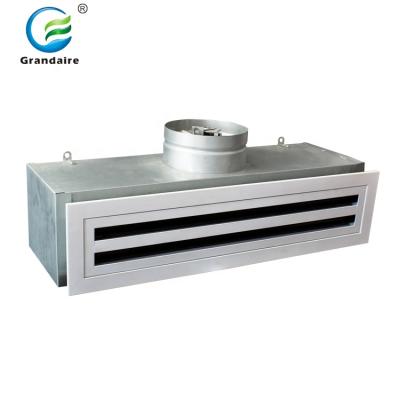 China Modern Aluminum HVAC Supply Linear Slot Air Diffuser With Plenary Box for sale