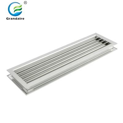 China Modern Ventilation Door Relief Return Vent Natural Anodized Aluminum Grill For HVAC System for sale