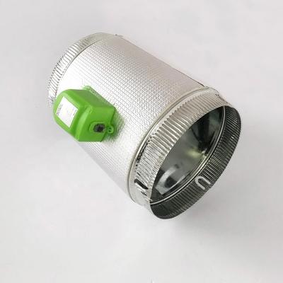 China HVAC Volume Control Modern Steel Round Motorized Damper for sale