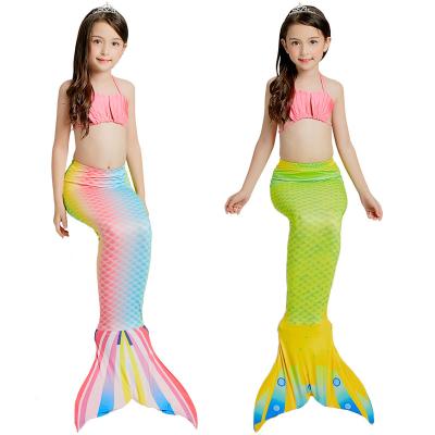 China Amazon Removable Padded Children's Swimsuit Girls' Swimsuit Three Piece Set Kids Beach Girl Swimwear Bikini Wear Set for sale