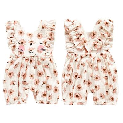 China Newborn Romper Summer Baby Print Overalls Romper Shorts Sheath Tection Slim Baby Romper for sale