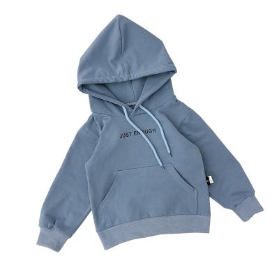 China Anti-pilling 2020 Wholesale Solid Color Customized Knitted Cotton Baby Boy Pullover Sweatershirt Hoodie for sale