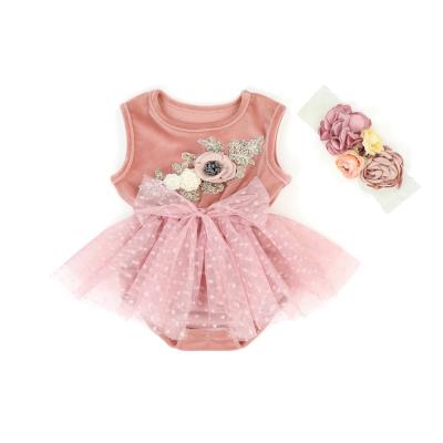 China Wholesale 100% Cotton Baby Clothes Baby Velvet Romper Summer Baby Clothes Romper for sale