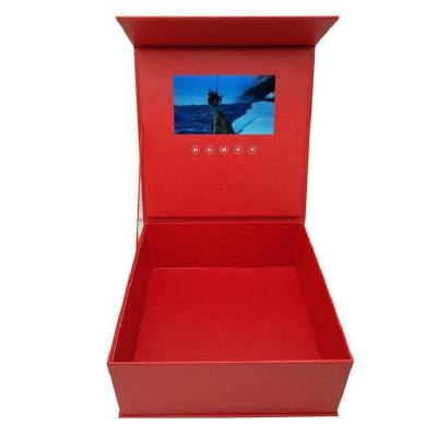 China Europe lcd video gift box with lcd screen brochure video gift box custom box with led screen for sale