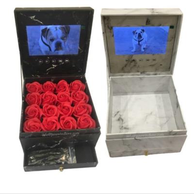 China Europe Customized Jewelry Gift Storage Box With Logo LCD Video Gift Box With 7 Inch Led Screen VCR Gift Box for sale