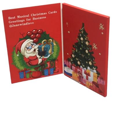 China Europe Personalized Card With Sound Greeting Card Music Download Songs Christmas Cards With Music for sale