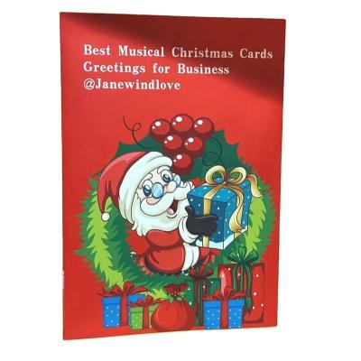 China Europe Singing Christmas Greeting Cards Wedding Invitation Cards Music Chip That Play Songs Music Card For Jewelry Promotional Gift for sale