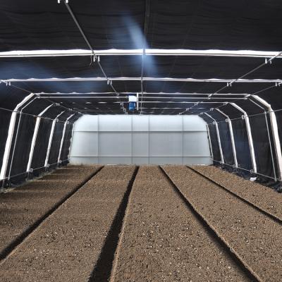 China Light Deprivation Hydroponic American Greenhouse Automatic Tunnel Agriculture Film Greenhouse Blackout Greenhouse for sale