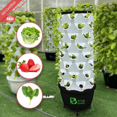 China 65L verticale hydroponische toren groente beste hydroponische teelt systeem Te koop