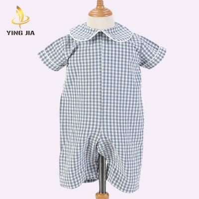 China To the high quality unique newborn baby anklet gift summer outfits boutique doll collar cotton baby one-piece romper for sale