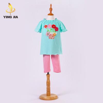 China Short Sleeve Autumn Baby Toddler Girls Clothing Sets Costume Children's Children's Clothing Set for sale