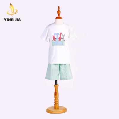 China New Fashion Short Sleeve Kids Clothes Boys Summer Set Print Clothing Sets Toddler Boy Clothes Set for sale