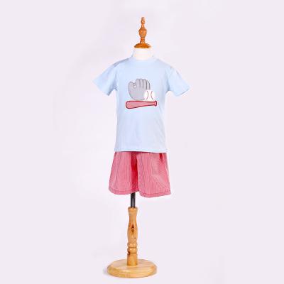 China 2021 High Quality Hot Selling Casual Children's Clothing Boys T-shirts Set Children's Short Sleeve Clothes Custom for sale