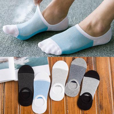 China Antibacterial Mixed Colors Breathable Summer Men's Cotton Deodorant Deodorant Boat Socks for sale