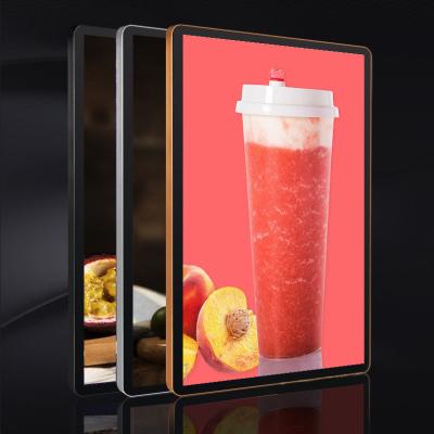 China 400*600 outdoor waterproof advertising thin box led light picture frame for advertising aluminum material magnetic thin board light for sale