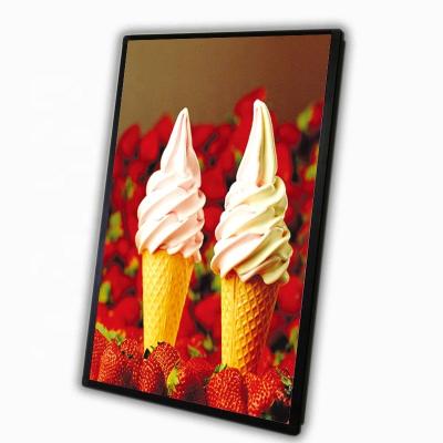 China Outdoor and indoor acrylic view display photo display commercial fast food restaurant cafe restaurant cafe menu board LED light box sign board for sale