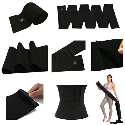 China Invisible Drop Ship Waist Trainer High Compression Stomach Waist Bandage Invisible Belly Wrap for sale