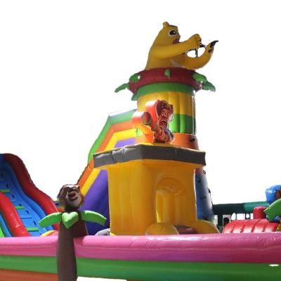 China New Design Commercial Cheap Inflatable Bouncy Castle Bear Slide Inflatable Outdoor Water Amusement Equipment For Kids for sale