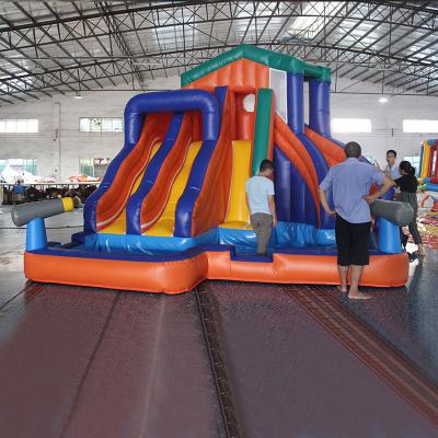 China Inflatable bounce house inflatable water slides for kids giant inflatable combo for kids aqua park equipment commercial park for sale