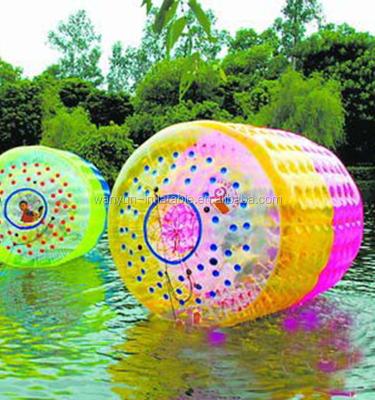 China Transparent inflatable water roller inflatable floating water park for sale