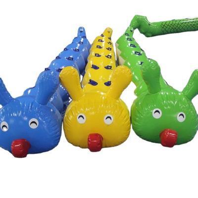 China Customized Color And Size Inflatable Water Caterpillar Inflatable Sport Games For Team Competition for sale