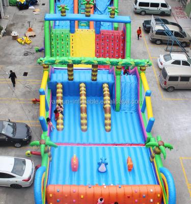 China Giant outdoor boot camp inflatable obstacle course rental extreme obstacle course for sale adults inflatable sports for sale