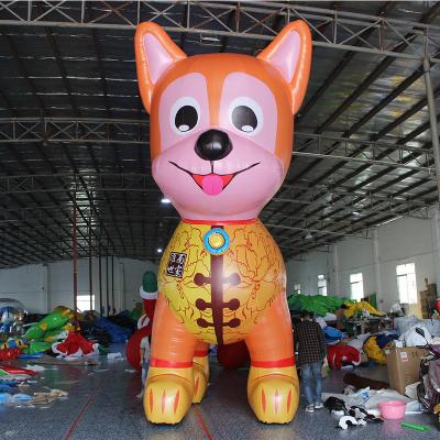 China High Quality Inflatable Dog Cartoon Model Hot Sale PVC Inflatable Helium Dog For Sale for sale