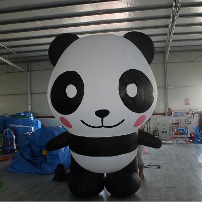 China Most Popular Inflatable Panda Standing Inflatable Pvc Cartoon Panda For Outdoor Event for sale